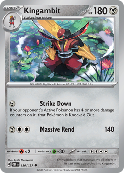 Kingambit, Obsidian Flames #150, Pokémon TCG card