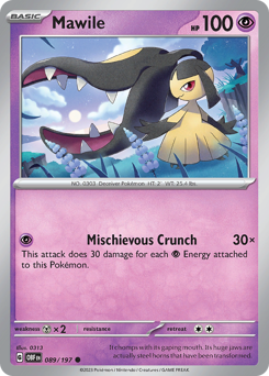 Mawile, Obsidian Flames #89, Pokémon TCG card