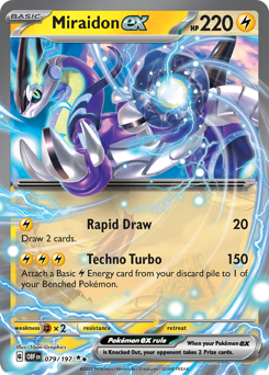 Miraidon ex, Obsidian Flames #79, Pokémon TCG card