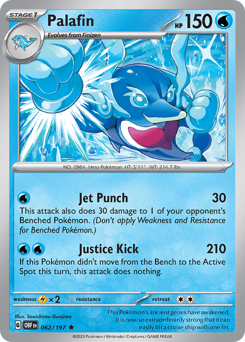 Palafin, Obsidian Flames #62, Pokémon TCG card