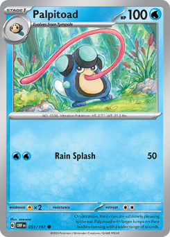 Palpitoad, Obsidian Flames #51, Pokémon TCG card