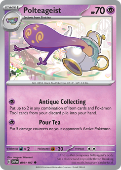 Polteageist, Obsidian Flames #98, Pokémon TCG card