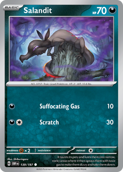 Salandit, Obsidian Flames #139, Pokémon TCG card