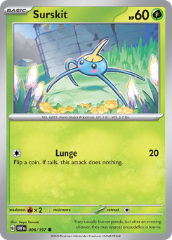 Surskit, Obsidian Flames #6, Pokémon TCG card