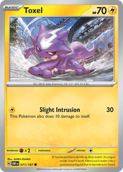 Toxel, Obsidian Flames #71, Pokémon TCG card