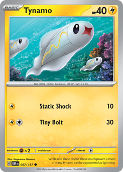 Tynamo, Obsidian Flames #67, Pokémon TCG card