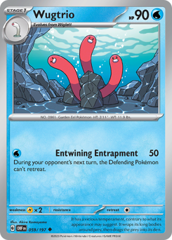 Wugtrio, Obsidian Flames #59, Pokémon TCG card