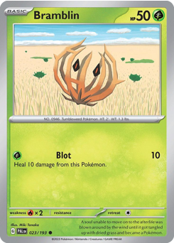 Bramblin, Paldea Evolved #23, Pokémon TCG card