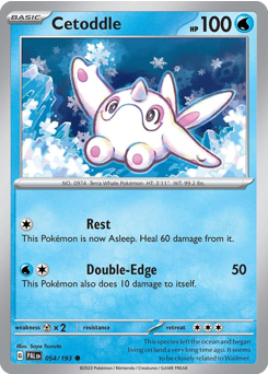 Cetoddle, Paldea Evolved #54, Pokémon TCG card
