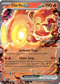 Chi-Yu ex, Paldea Evolved #40, Pokémon TCG card