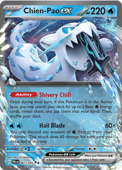 Chien-Pao ex, Paldea Evolved #61, Pokémon TCG card