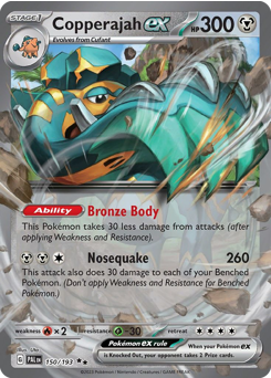 Copperajah ex, Paldea Evolved #150, Pokémon TCG card