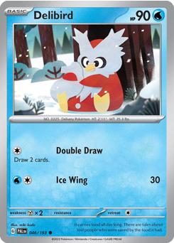 Delibird, Paldea Evolved #46, Pokémon TCG card