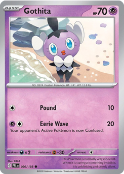 Gothita, Paldea Evolved #90, Pokémon TCG card