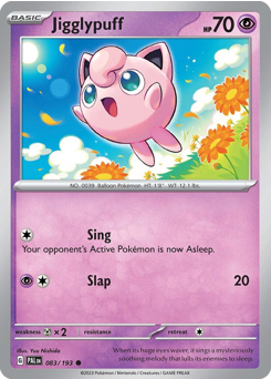 Jigglypuff, Paldea Evolved #83, Pokémon TCG card