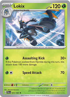 Lokix, Paldea Evolved #21, Pokémon TCG card