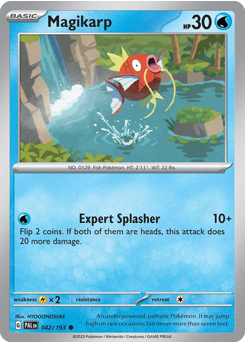 Magikarp, Paldea Evolved #42, Pokémon TCG card