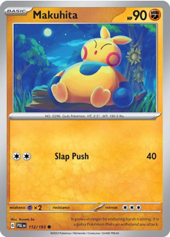 Makuhita, Paldea Evolved #112, Pokémon TCG card