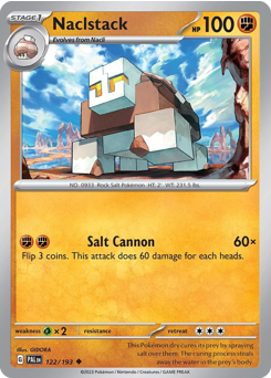 Naclstack, Paldea Evolved #122, Pokémon TCG card