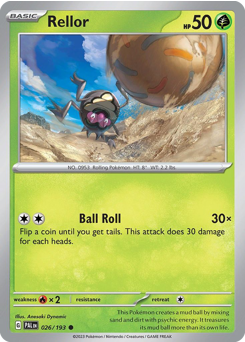 Rellor, Paldea Evolved #26, Pokémon TCG card