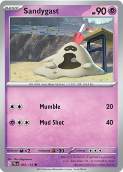 Sandygast, Paldea Evolved #95, Pokémon TCG card