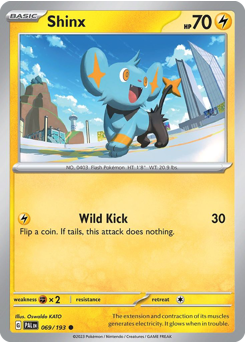 Shinx, Paldea Evolved #69, Pokémon TCG card