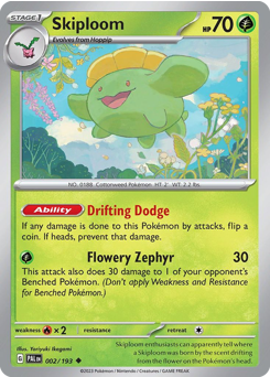 Skiploom, Paldea Evolved #2, Pokémon TCG card