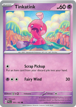 Tinkatink, Paldea Evolved #101, Pokémon TCG card