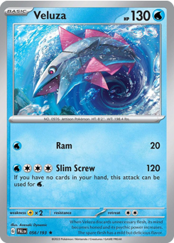 Veluza, Paldea Evolved #56, Pokémon TCG card