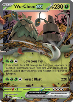 Wo-Chien ex, Paldea Evolved #27, Pokémon TCG card