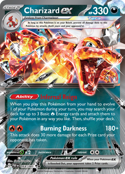 Charizard ex, Paldean Fates #54, Pokémon TCG card