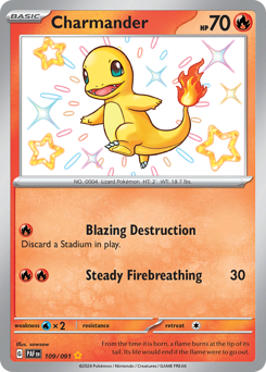 Charmander, Paldean Fates #109, Pokémon TCG card