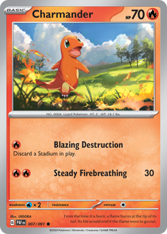 Charmander, Paldean Fates #7, Pokémon TCG card