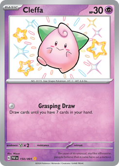 Cleffa, Paldean Fates #150, Pokémon TCG card