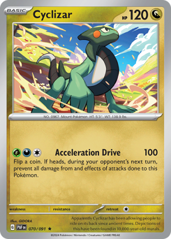Cyclizar, Paldean Fates #70, Pokémon TCG card