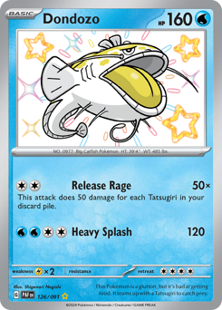 Dondozo, Paldean Fates #126, Pokémon TCG card