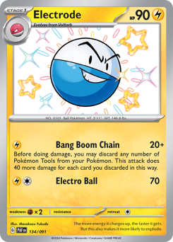 Electrode, Paldean Fates #134, Pokémon TCG card
