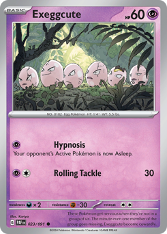 Exeggcute, Paldean Fates #23, Pokémon TCG card