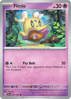 Flittle, Paldean Fates #41, Pokémon TCG card
