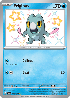 Frigibax, Paldean Fates #128, Pokémon TCG card
