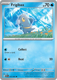 Frigibax, Paldean Fates #17, Pokémon TCG card