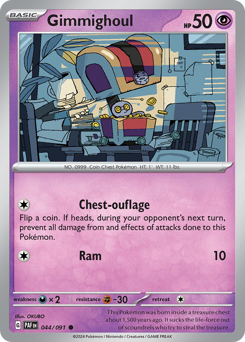 Gimmighoul, Paldean Fates #44, Pokémon TCG card