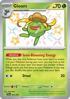 Gloom, Paldean Fates #93, Pokémon TCG card