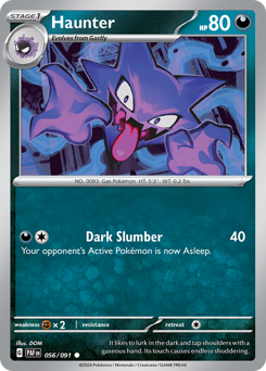 Haunter, Paldean Fates #56, Pokémon TCG card