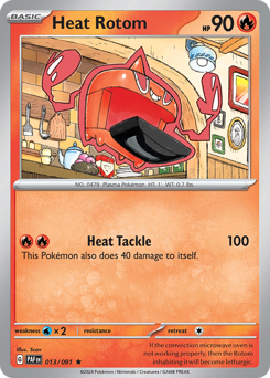 Heat Rotom, Paldean Fates #13, Pokémon TCG card