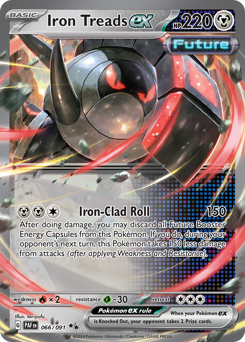 Iron Treads ex, Paldean Fates #66, Pokémon TCG card