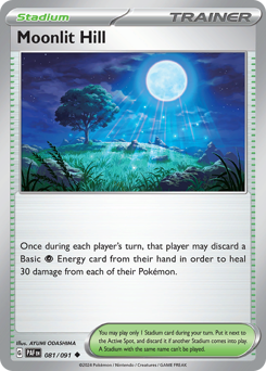 Moonlit Hill, Paldean Fates #81, Pokémon TCG card