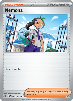 Nemona, Paldean Fates #82, Pokémon TCG card