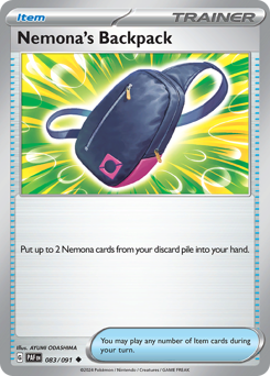 Nemona's Backpack, Paldean Fates #83, Pokémon TCG card