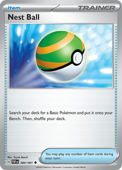 Nest Ball, Paldean Fates #84, Pokémon TCG card